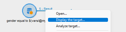 Adobe Campaign Classic - Display target in workflow